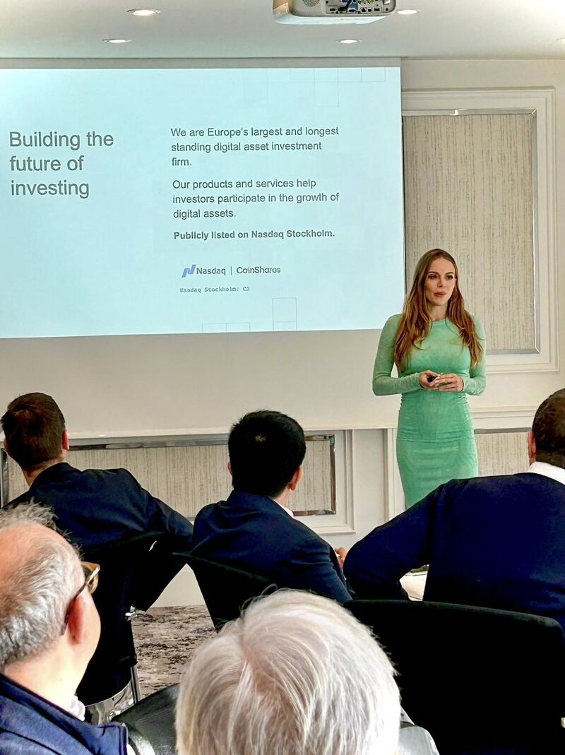 Public Speaking, CoinShares